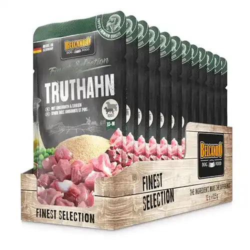 Belcando Nassfutter Frischebeutel 12x125g Truthahn mit Amaranth und Erbsen