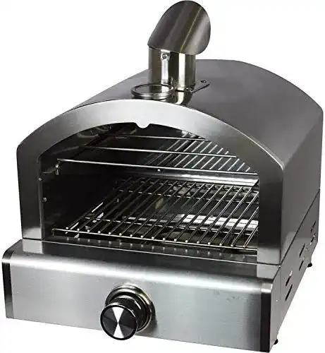 ACTIVA Gas-Pizzaofen 3,5 kW Edelstahl mit Pizzastein für drinnen und draußen