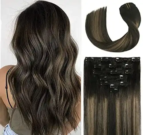 Vario Hair Clip-in-Extensions Echthaar Balayage 55cm 70g