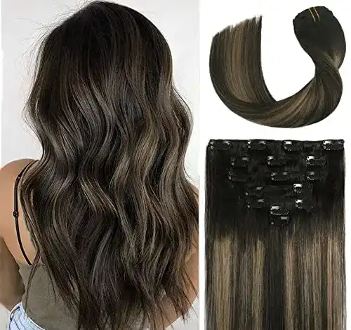 Vario Hair Clip-in-Extensions Echthaar Balayage 55cm 70g