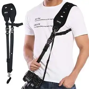 Kameragurt Prowithlin für DSLR und SLR Kameras mit Sicherheitsmontageplatte