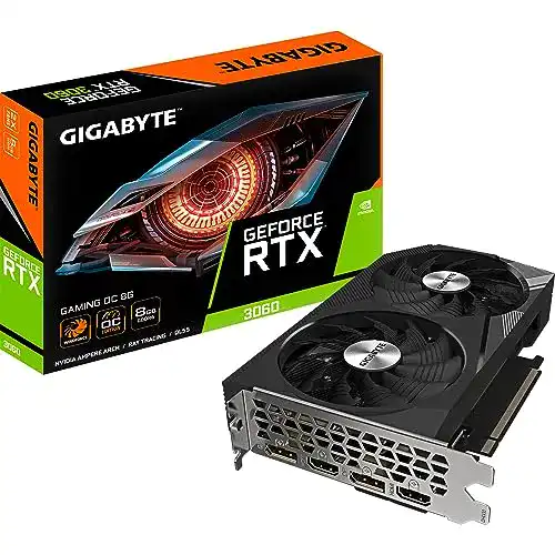 GeForce RTX 3060 von Gigabyte mit 8 GB GDDR6 und PCI-E 4.0
