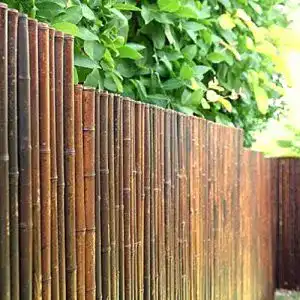 Bambuszaun Sichtschutz für Garten und Terrasse, geschlossen, 180×180 cm