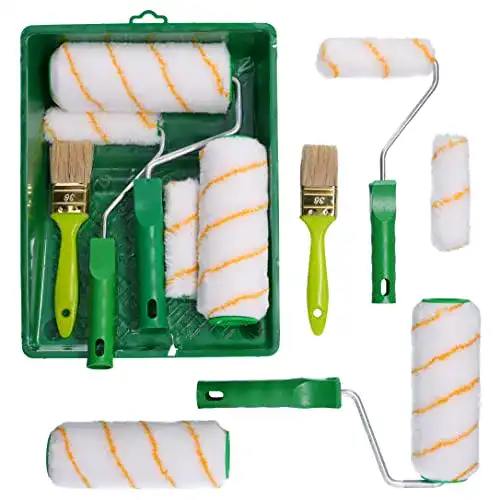 ToolSpace Profi Malerset mit Farbroller und Pinsel