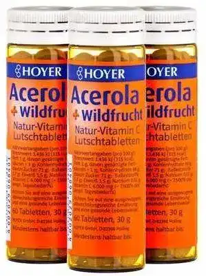 Vitamin C Lutschtabletten Hoyer Acerola und Wildfrucht