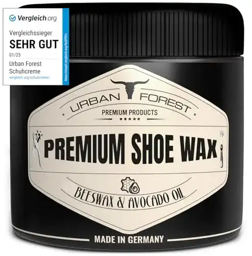 Schuhwachs Schuhcreme von Urban Forest – Bienenwachs & Avocado-Öl 250ml