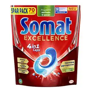 Somat Excellence 4in1 Caps (70 Stück) für Geschirrspüler
