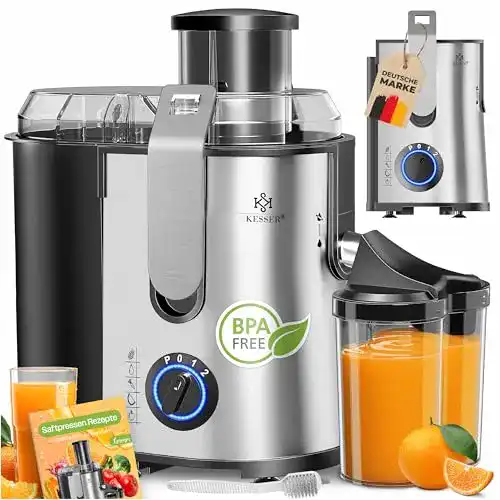 Saftpresse Kesser Entsafter für Obst und Gemüse aus Edelstahl