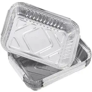 Aluschalen Yardwe 30 Stück Einweg-Grillschalen aus Aluminium