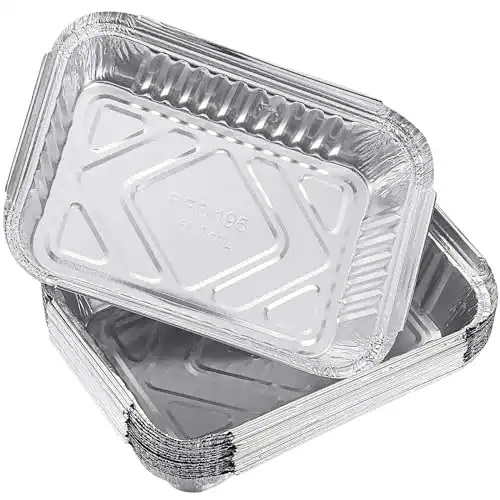 Aluschalen Yardwe 30 Stück Einweg-Grillschalen aus Aluminium