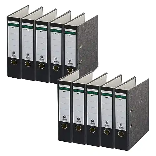 Aktenordner Centra Standard-Ordner im 10er Pack mit Wolkenmarmor-Design