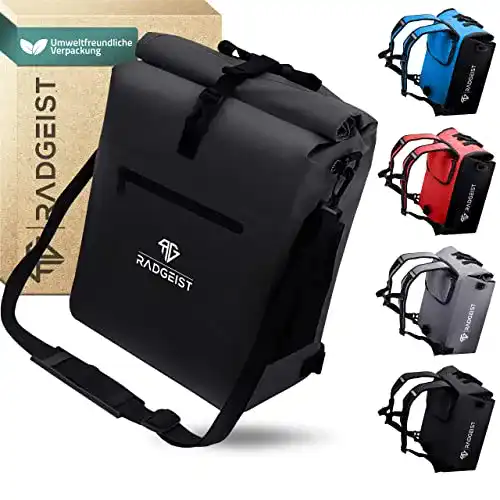 Wasserdichte 3-in-1 Fahrradtasche von Radgeist für verschiedene Anwendungen