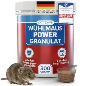 Patronus Wühlmaus Power Granulat 300 g – Effektive Wühlmausabwehr