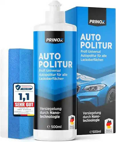 Autopolitur Prinox Profi 500ml inklusive Polierschwamm