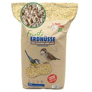 Vogelfutter Erdnüsse von Paul´s Mühle Blanchierte Erdnusskerne 10 kg