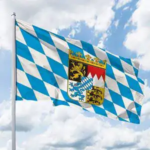 Bayern Flagge 150 x 100 cm für Fahnenmast aus Polyester