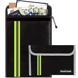 Feuerfeste Dokumententasche Gowinsee mit verbessertem Design, 2 Stück