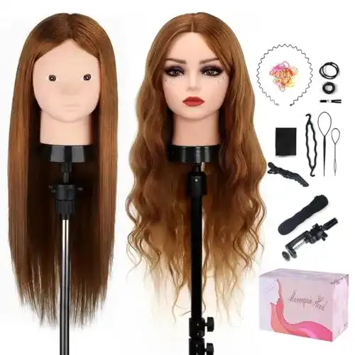 Schminkpuppe TopDirect 60 cm mit 80% Echthaar