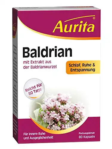 Baldrian Dragees Aurita 80 Kapseln im 1er Pack (28 g)