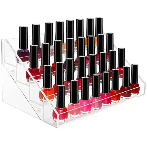 Nagellack Organizer Kurtzy mit 4 Stufen für transparente Aufbewahrung