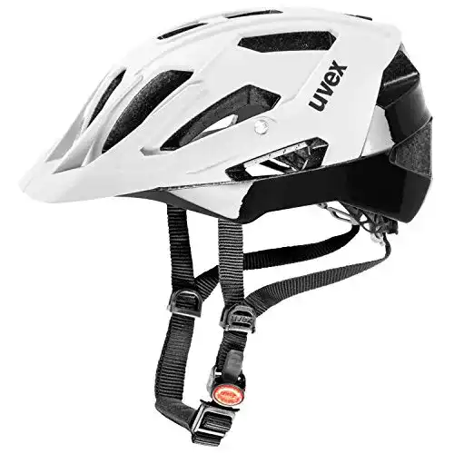 Fahrradhelm Uvex Quatro für Erwachsene, Weiß Matt/Schwarz, 52-57 cm