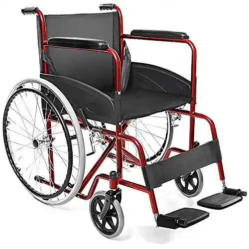 Faltbarer Rollstuhl AIESI für Behinderte mit leichtem Design