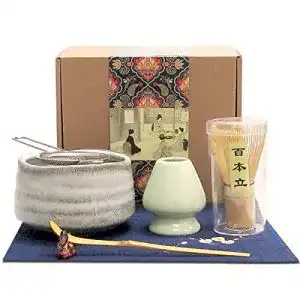 Matcha Besen Artcome Japanisches Matcha Teeservice Set mit Schneebesen