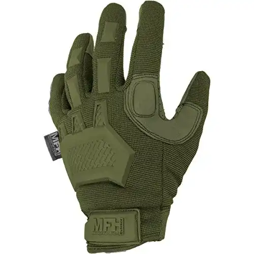 Taktische Handschuhe von MFH in Oliv (Größe M)