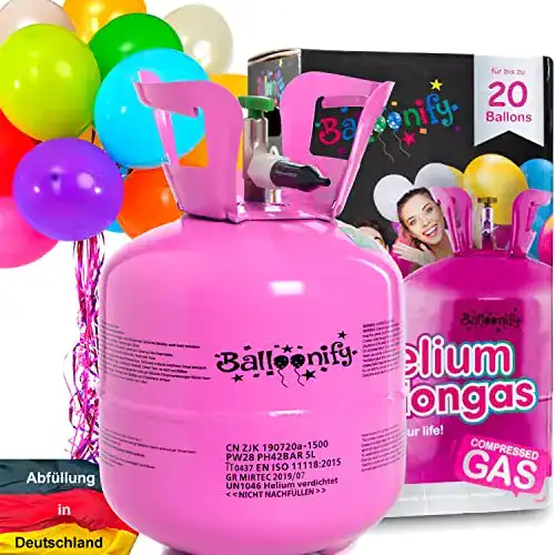 Heliumflasche Carpeta für 20 Luftballons