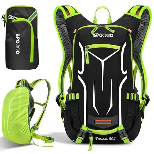 SPGOOD Fahrradrucksack 30 Liter robuster Rucksack für Radfahrer