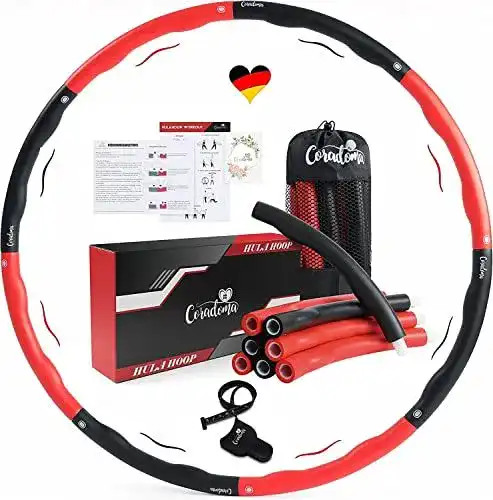 Hula Hoop Reifen 1,2 kg für Erwachsene von Coradoma