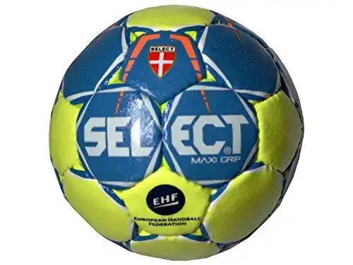 Handball Größe 1 Select Maxi Grip 2.0 in Blau, Gelb und Weiß