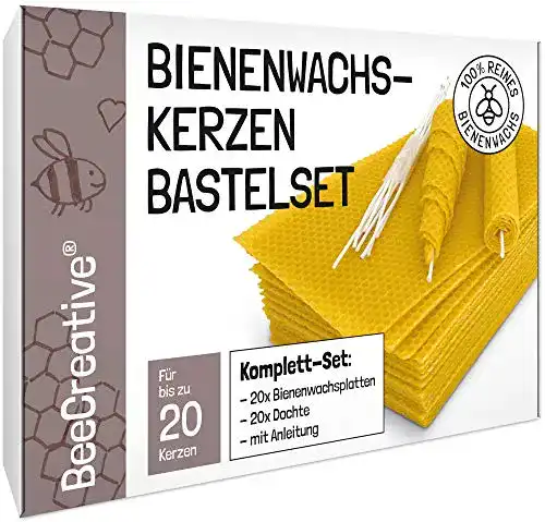 Bienenwachsplatten für Kerzen aus 100% reinem Bienenwachs