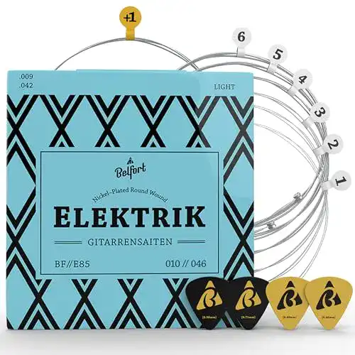 E-Gitarren-Saiten Belfort – Nickel-Saiten für optimale Klangqualität