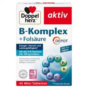 Vitamin B-Komplex Doppelherz Depot mit Folsäure und 8 B-Vitaminen
