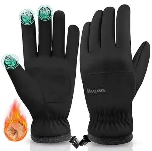 Thermo Winterhandschuhe für Herren und Damen Wasserdicht und Touchscreen-fähig