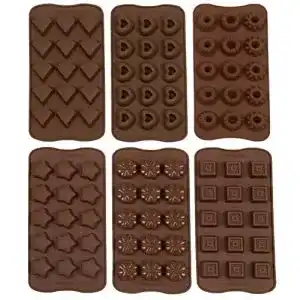 Pralinenform Zollner24 6-teilig aus Silikon in verschiedenen Formen