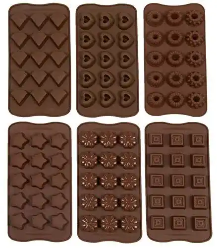 Pralinenform Zollner24 6-teilig aus Silikon in verschiedenen Formen