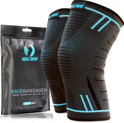 Kniewärmer Agile Now Kniebandage 2er Set für Sport und Alltag