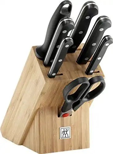 Zwilling Twin Gourmet Messerblock, 8-teilig aus Bambus