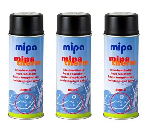 Mipa Ofenlack Thermolack Schwarz hitzebeständig 400 ml