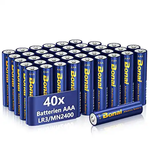 Bonai Longlife Alkaline Batterien AAA 1,5V (40 Stück)