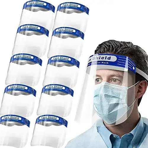 Gesichtsschutzschild von sb components für den industriellen Einsatz