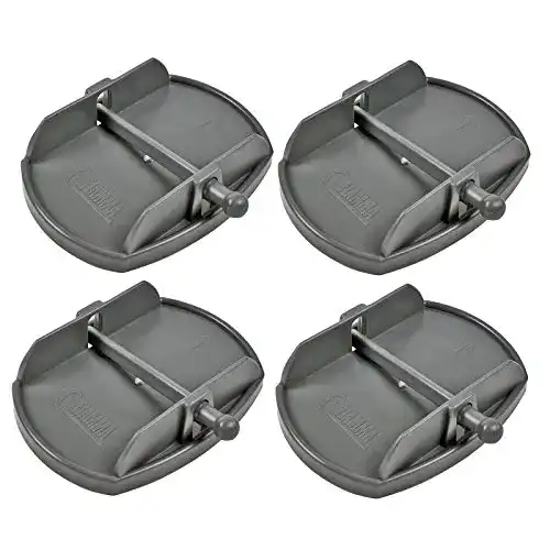 Fiamma Wohnwagen-Stützplatten Set aus 4 Stück für Kurbelstützen
