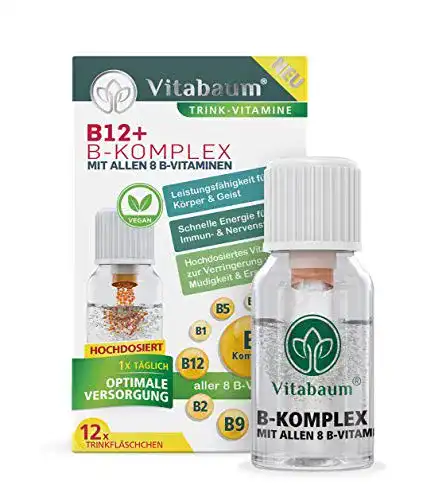 Vitamin B12 Trinkampullen von Vitabaum – B-Komplex mit 8 B-Vitaminen