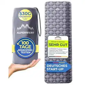 Isomatte Alpenwert ® Outdoor, kleines Packmaß & ultraleicht