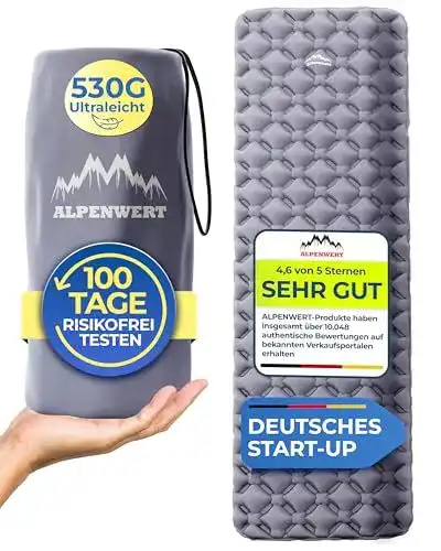 Isomatte Alpenwert ® Outdoor, kleines Packmaß & ultraleicht