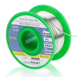 Weichlötzinn Lötdraht 0,8 mm bleifrei, entkernt für präzises Löten