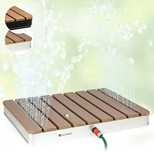 Blumfeldt Mobile Gartendusche Bodendusche für den Außenbereich