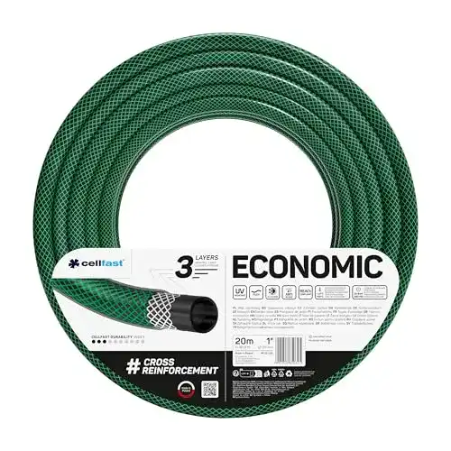 Cellfast Gartenschlauch Economic 1 Zoll Flexibler und langlebiger Wasserschlauch